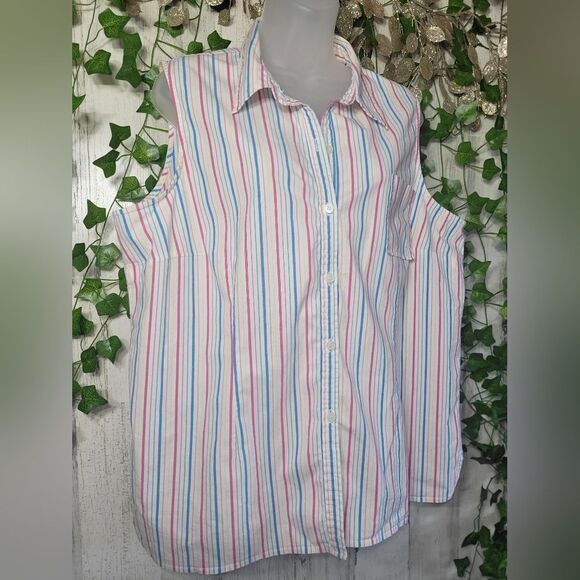 Duck Head Sleeveless Button Up Shirt - Picture 4 of 8